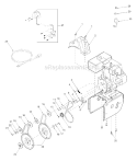 Page C Diagram and Parts List for 31AE763G401 2002 Yard Man Snow Blower